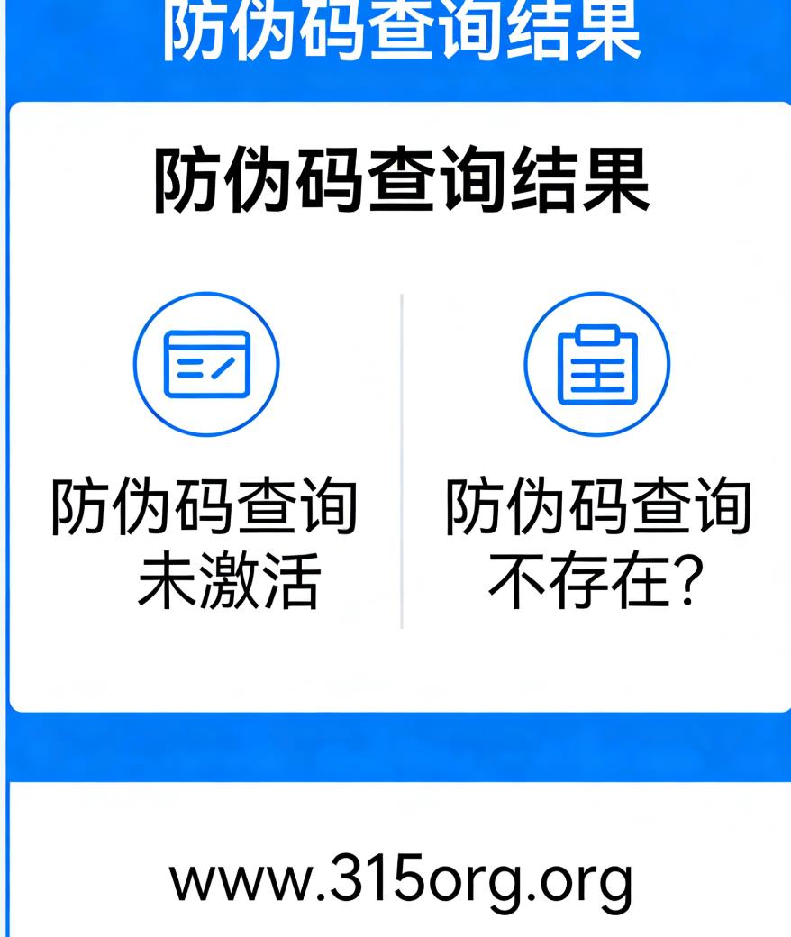 防伪码查询未激活，防伪码查询不存在？