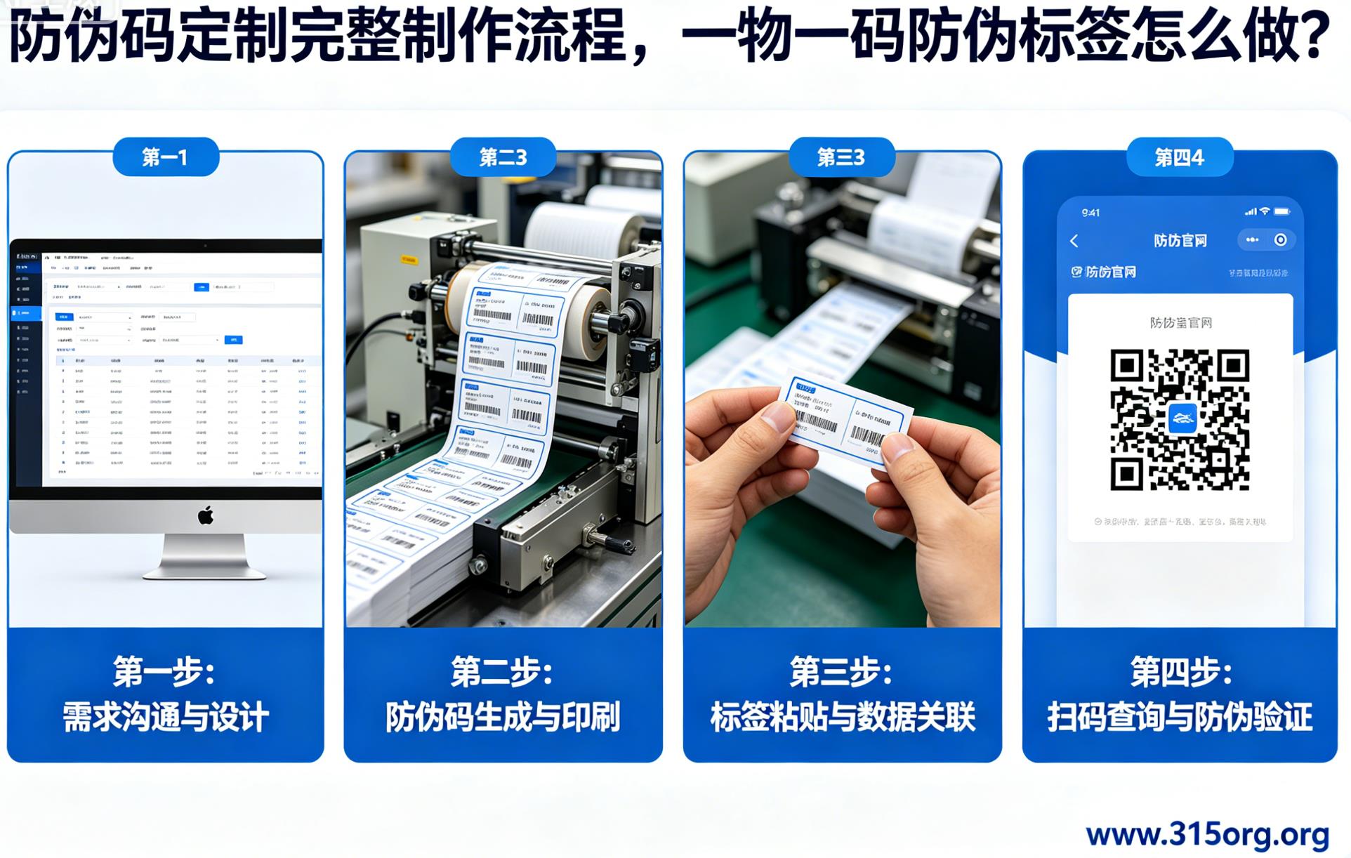 防伪码定制完整制作流程，一物一码防伪标签怎么做？