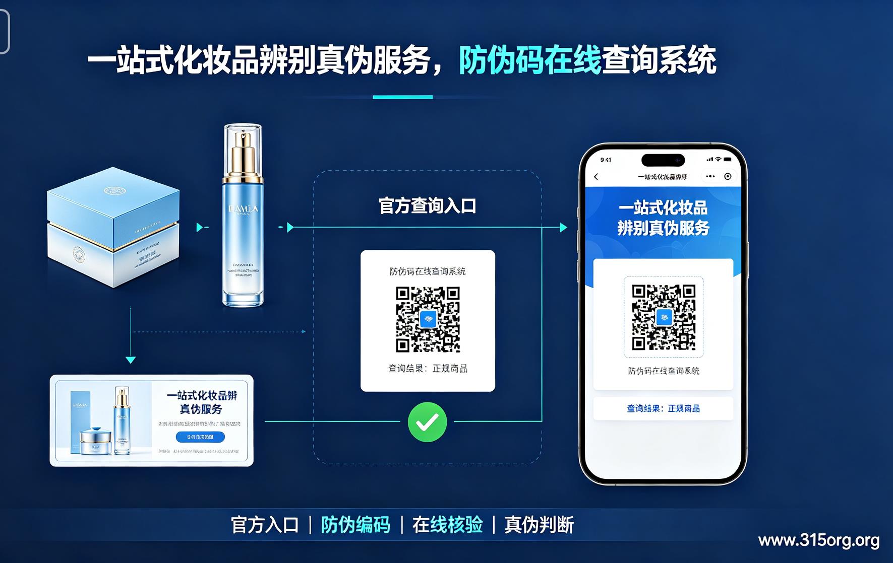 一站式化妆品辨别真伪服务，防伪码在线查询系统