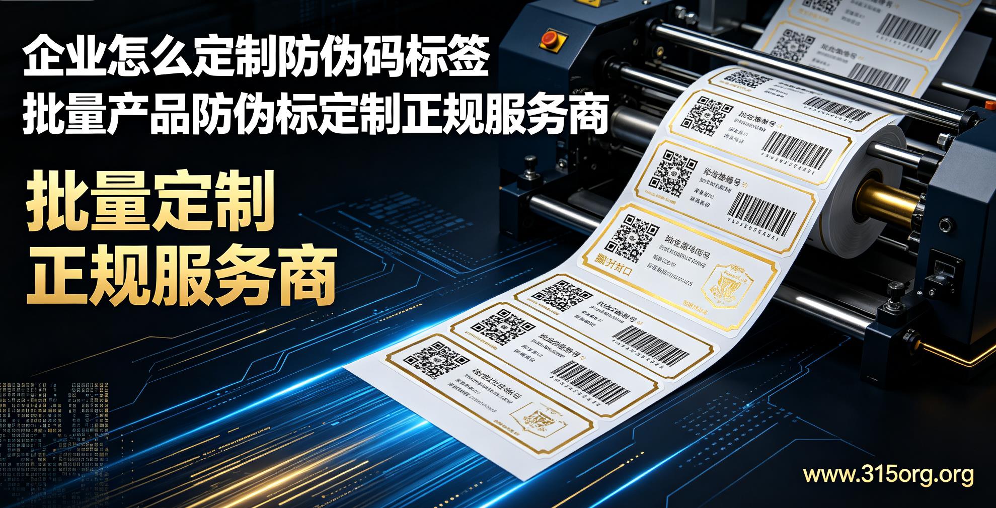 企业怎么定制防伪码标签，批量产品防伪标定制正规服务商