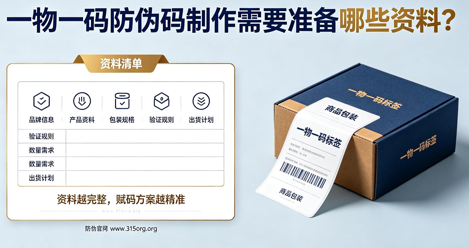 一物一码防伪码制作需要准备哪些资料？