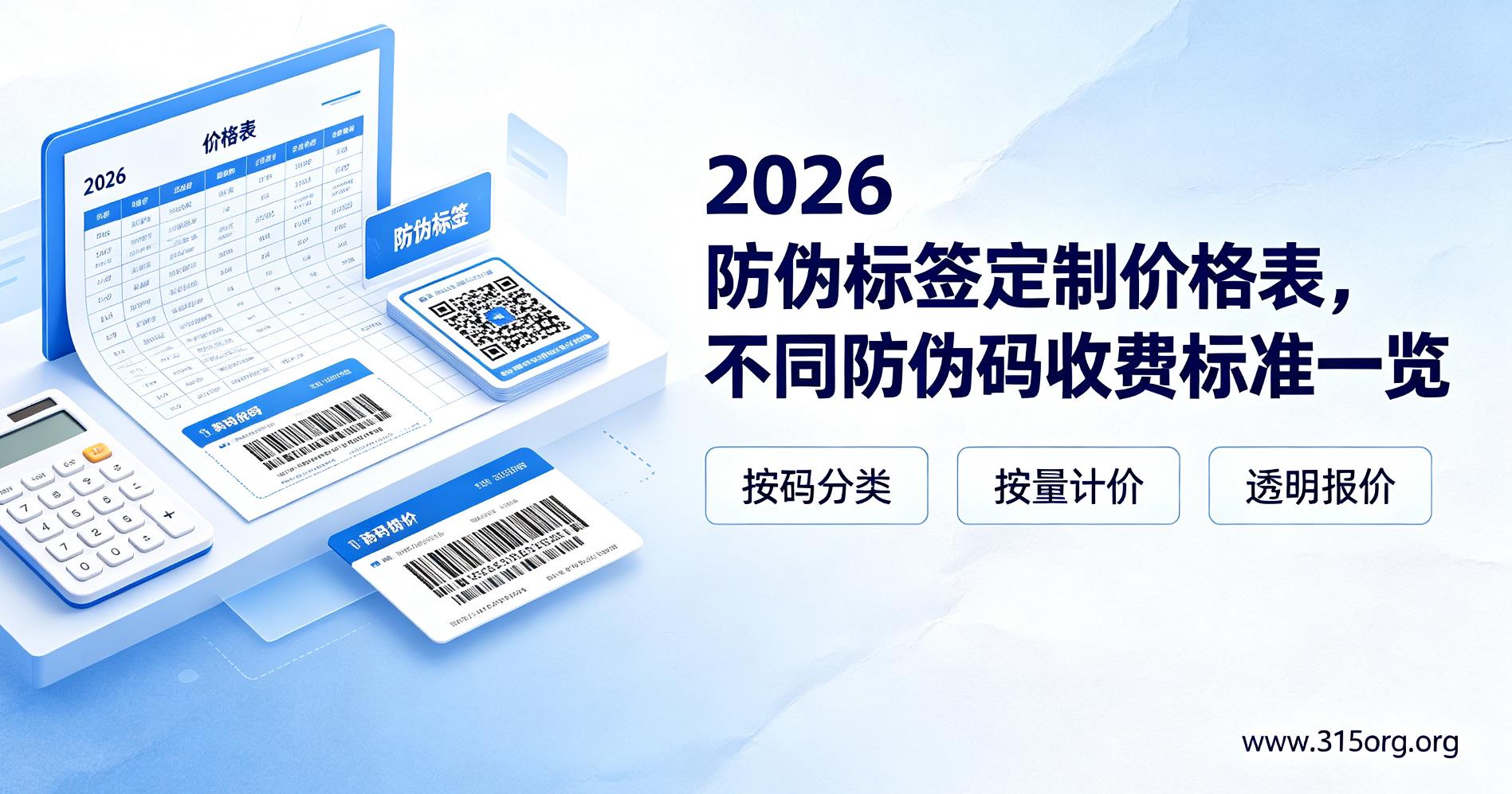 2026防伪标签定制价格表，不同防伪码收费标准一览