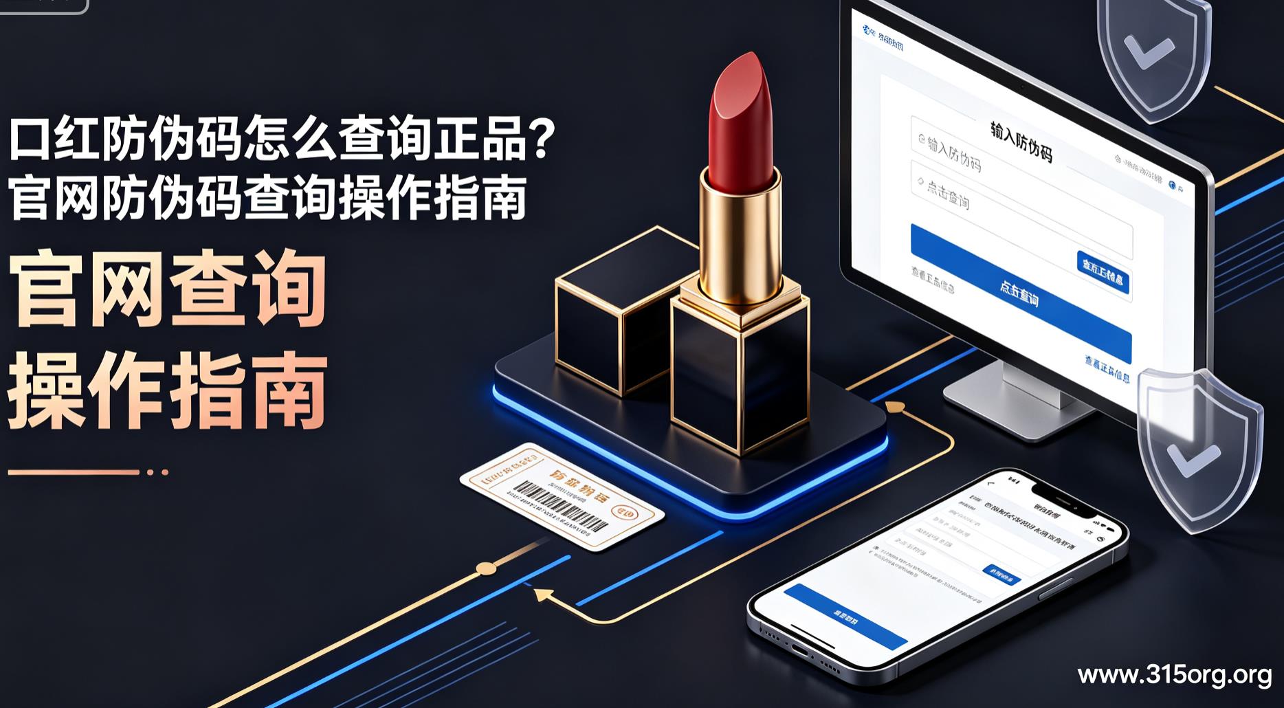 口红防伪码怎么查询正品？官网防伪码查询操作指南