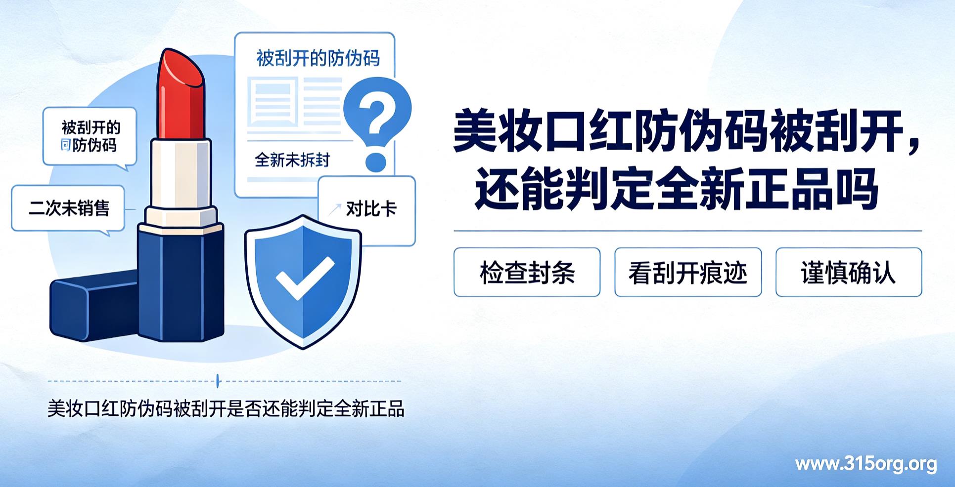 美妆口红防伪码被刮开,还能判定全新正品吗 美妆口红防伪码被刮开,还能判定全新正品吗