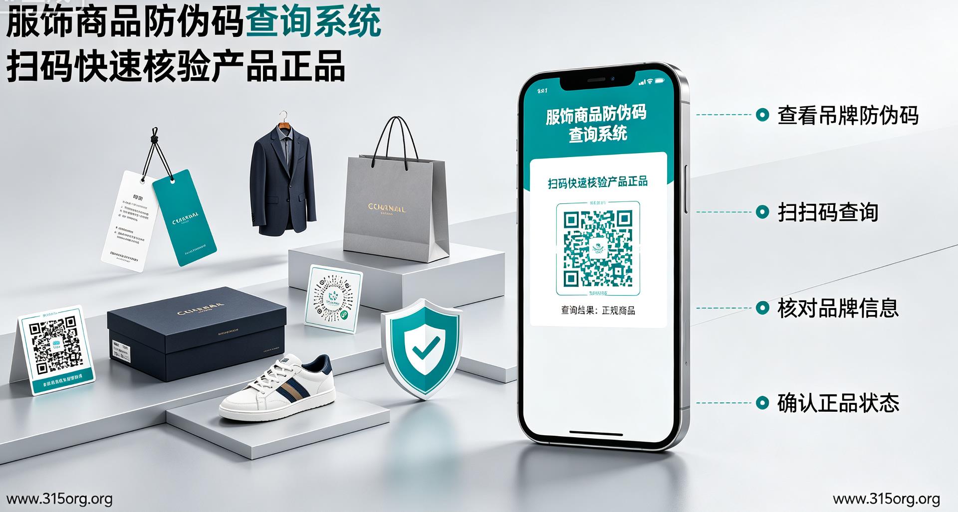 服饰商品防伪码查询系统，扫码快速核验产品正品