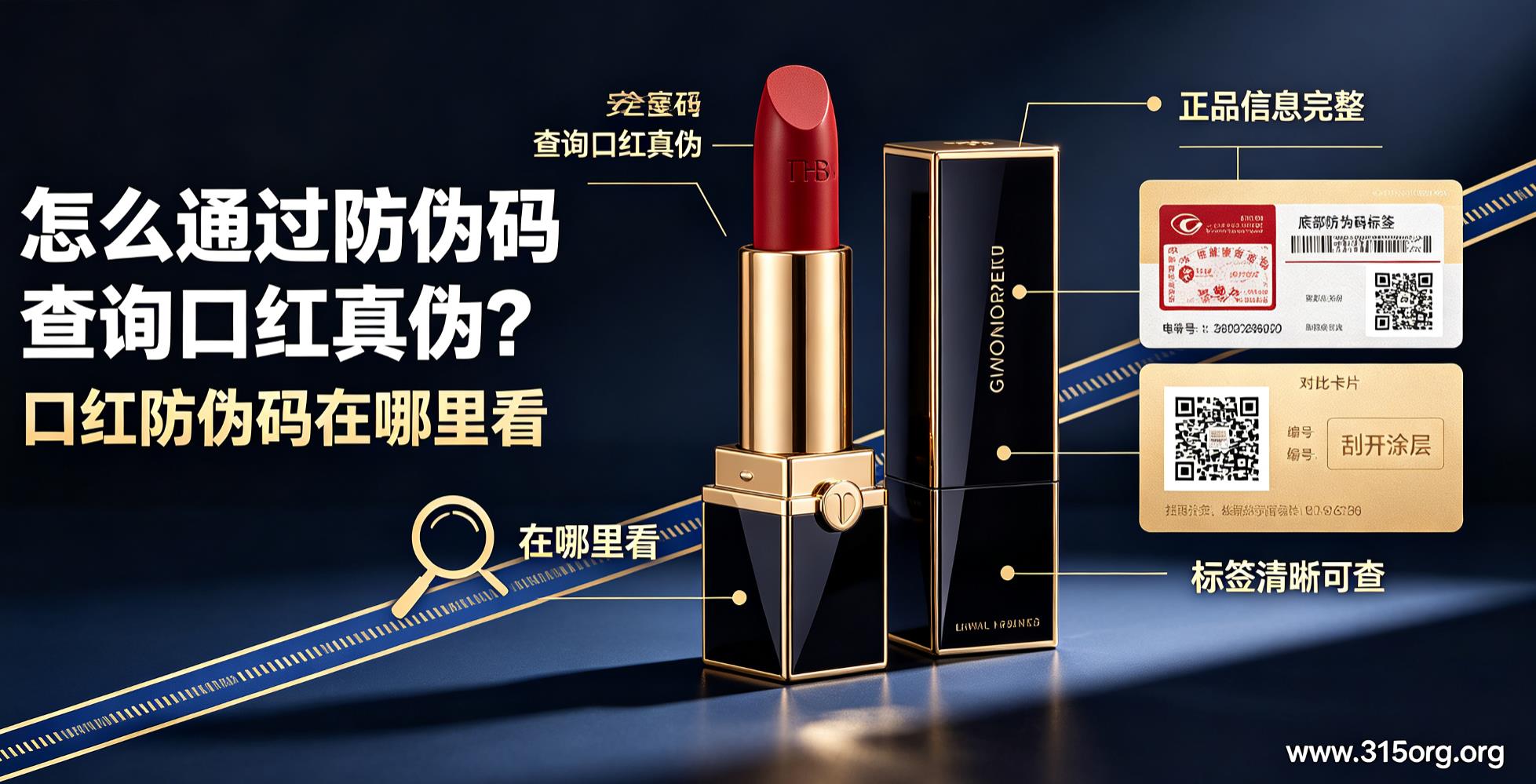 怎么通过防伪码查询口红真伪？口红防伪码在哪里看