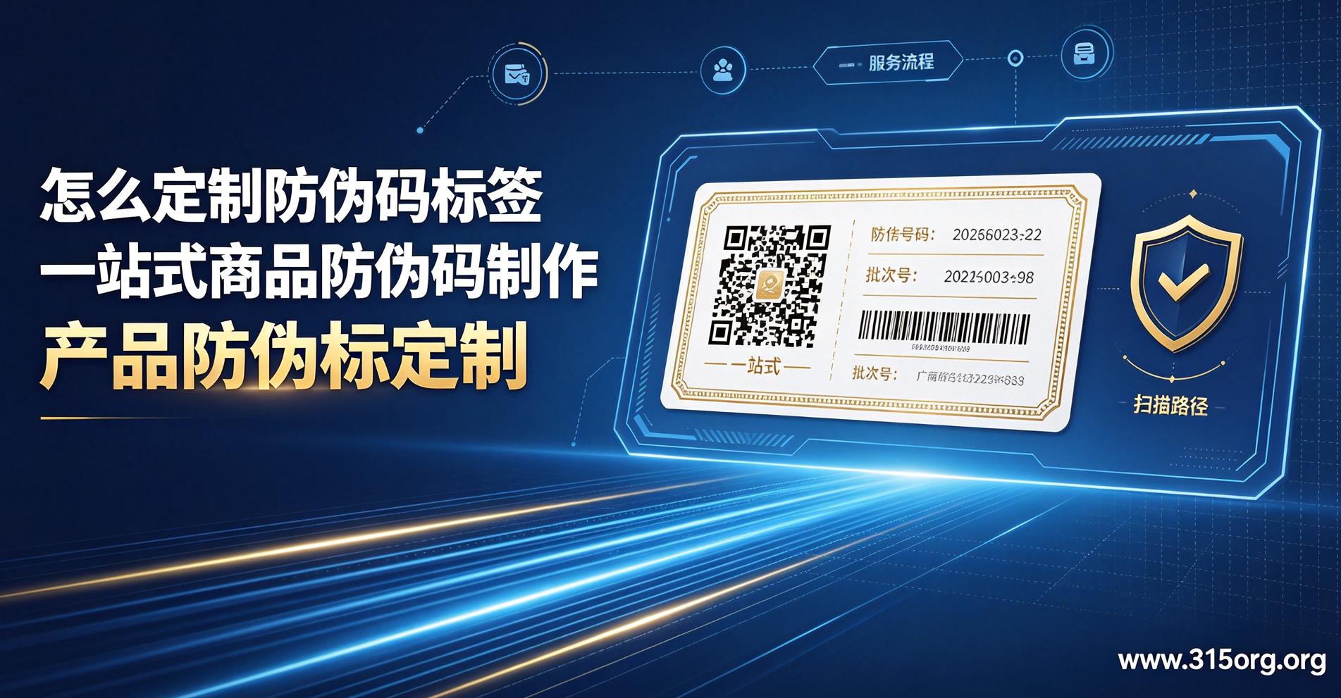 怎么定制防伪码标签？一站式商品防伪码制作产品防伪标定制