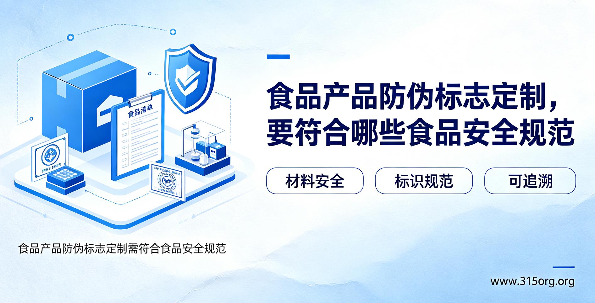 食品产品防伪标志定制，要符合哪些食品安全规范
