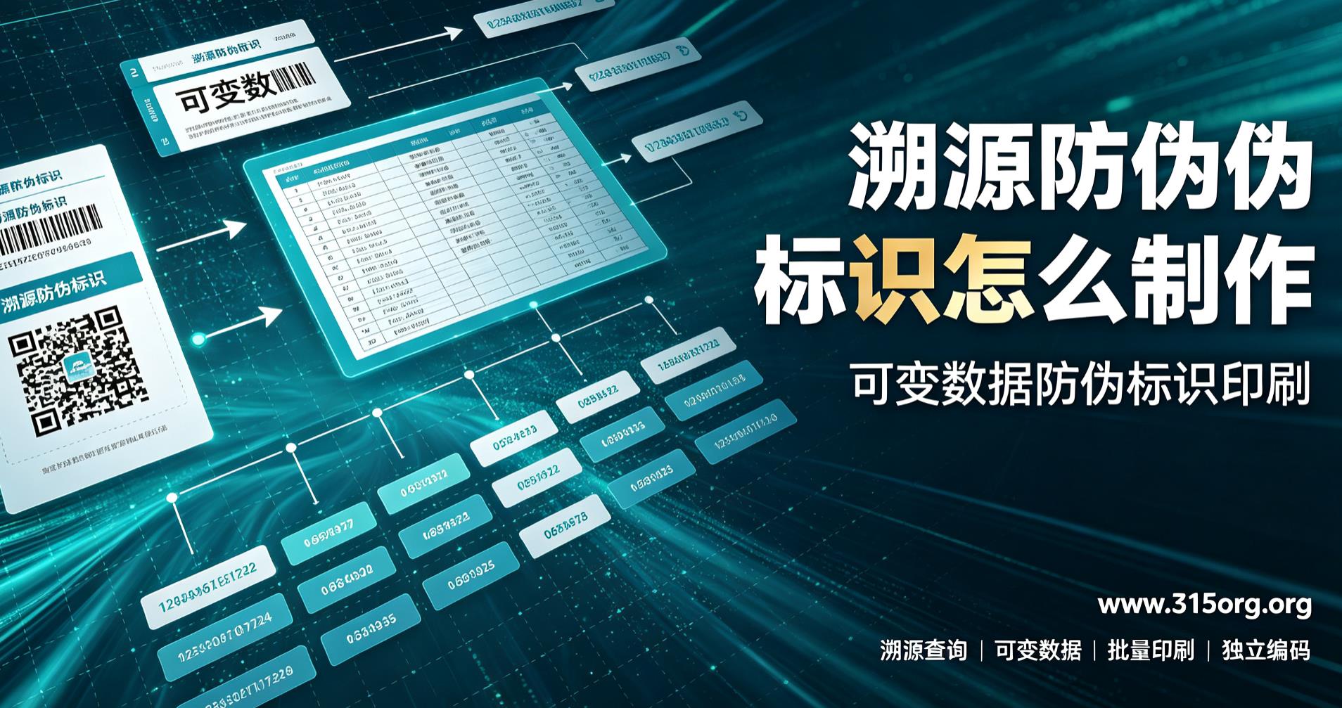溯源防伪标识怎么制作，可变数据防伪标识印刷