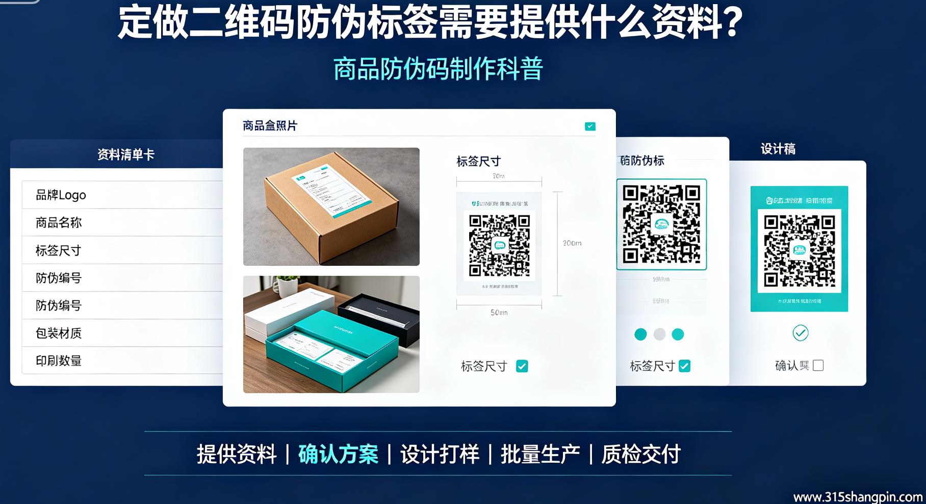 定做二维码防伪标签需要提供什么资料？商品防伪码制作科普