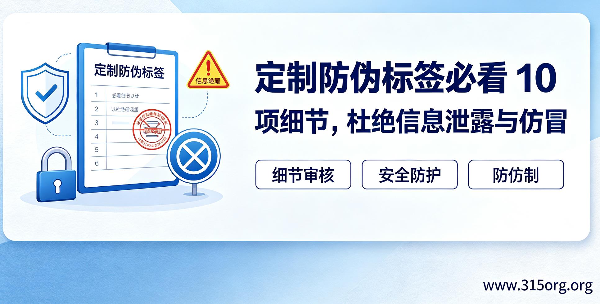 定制防伪标签必看10项细节，杜绝信息泄露与仿冒