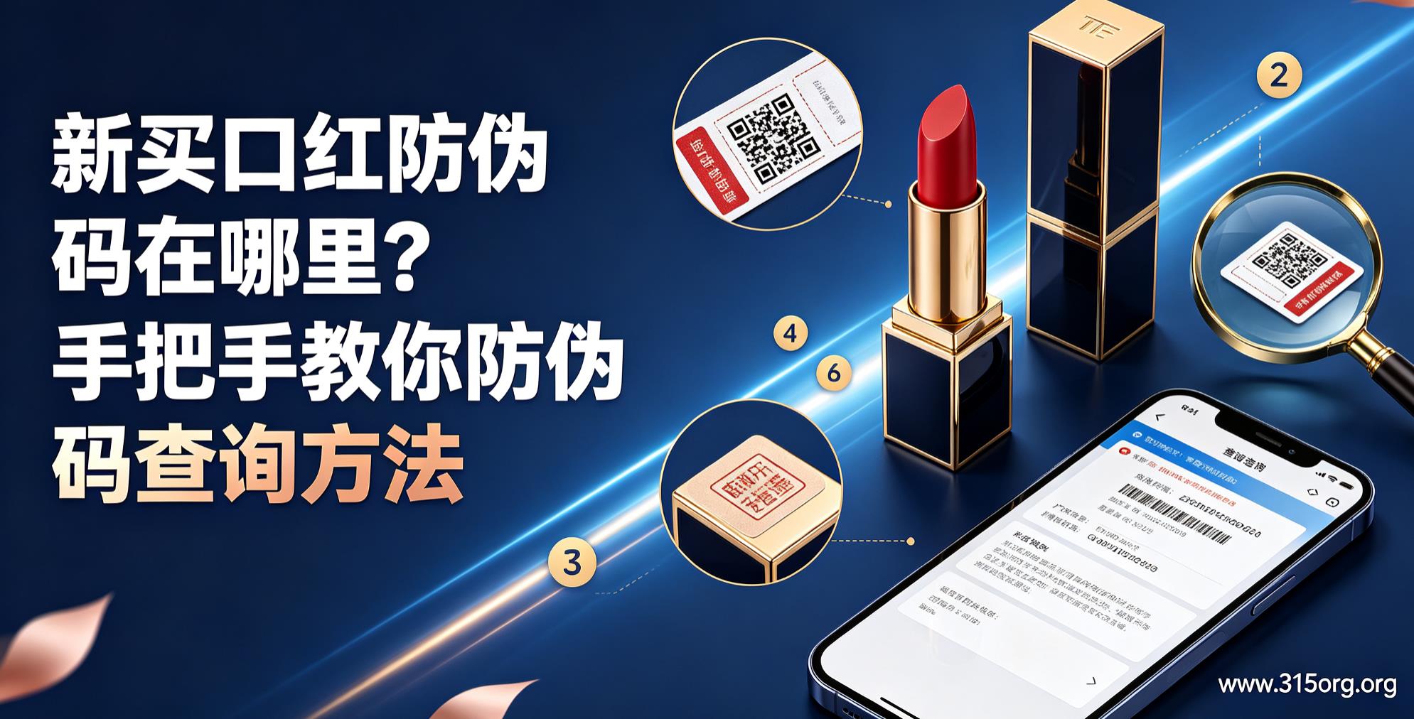 新买口红防伪码在哪里？手把手教你防伪码查询方法