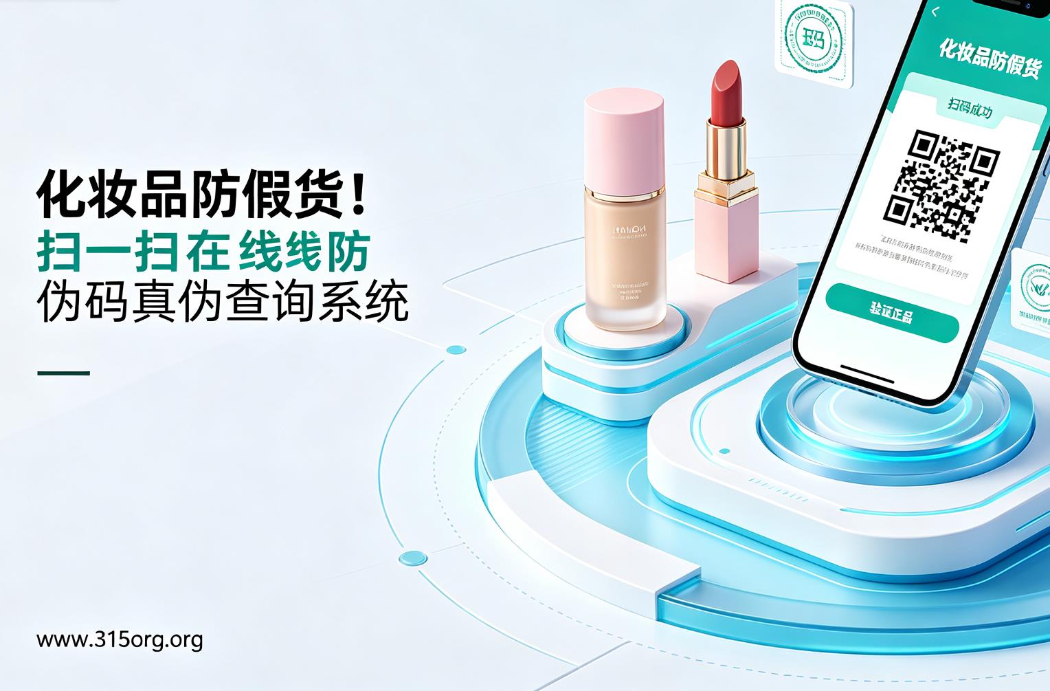化妆品防假货！扫一扫在线防伪码真伪查询系统