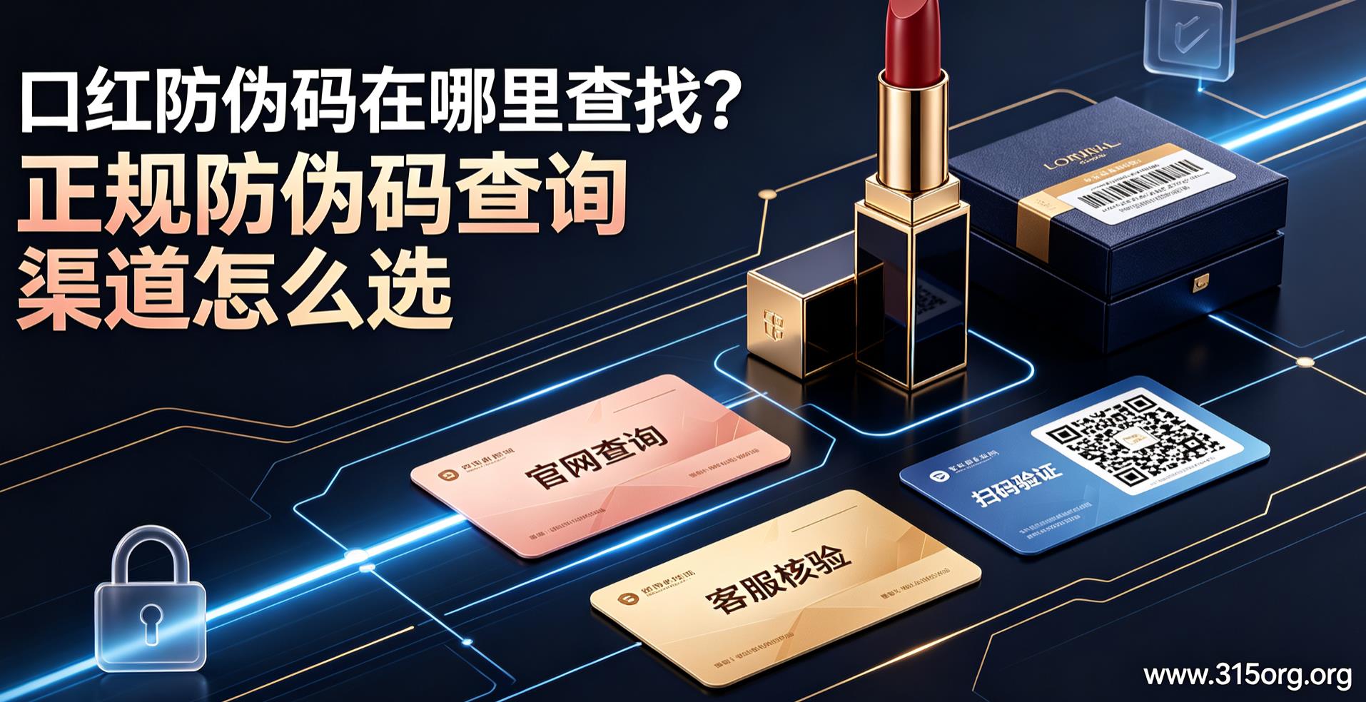 口红防伪码在哪里查找？正规防伪码查询渠道怎么选