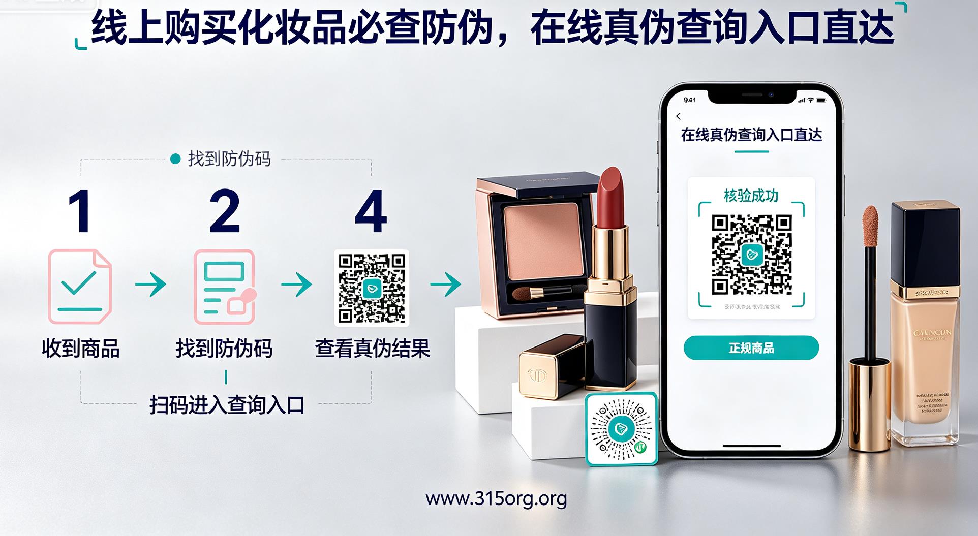 线上购买化妆品必查防伪，在线真伪查询入口直达