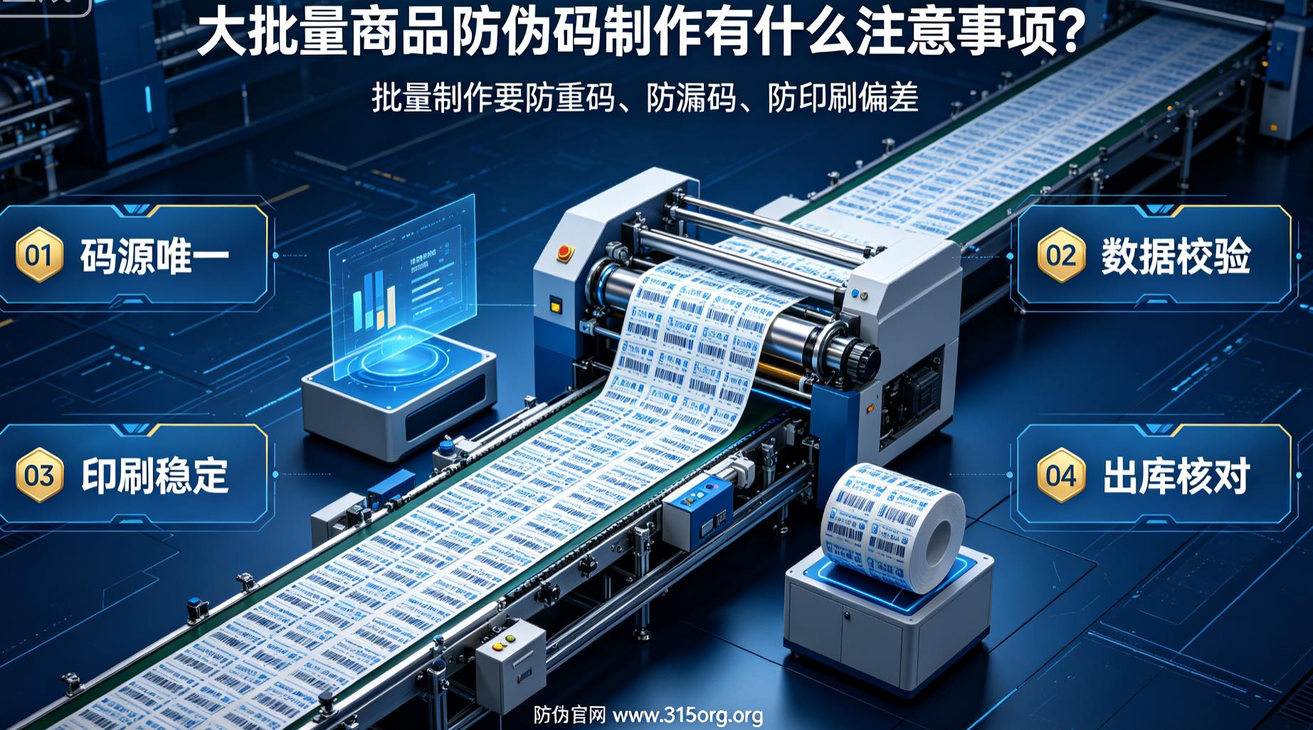 大批量商品防伪码制作有什么注意事项？