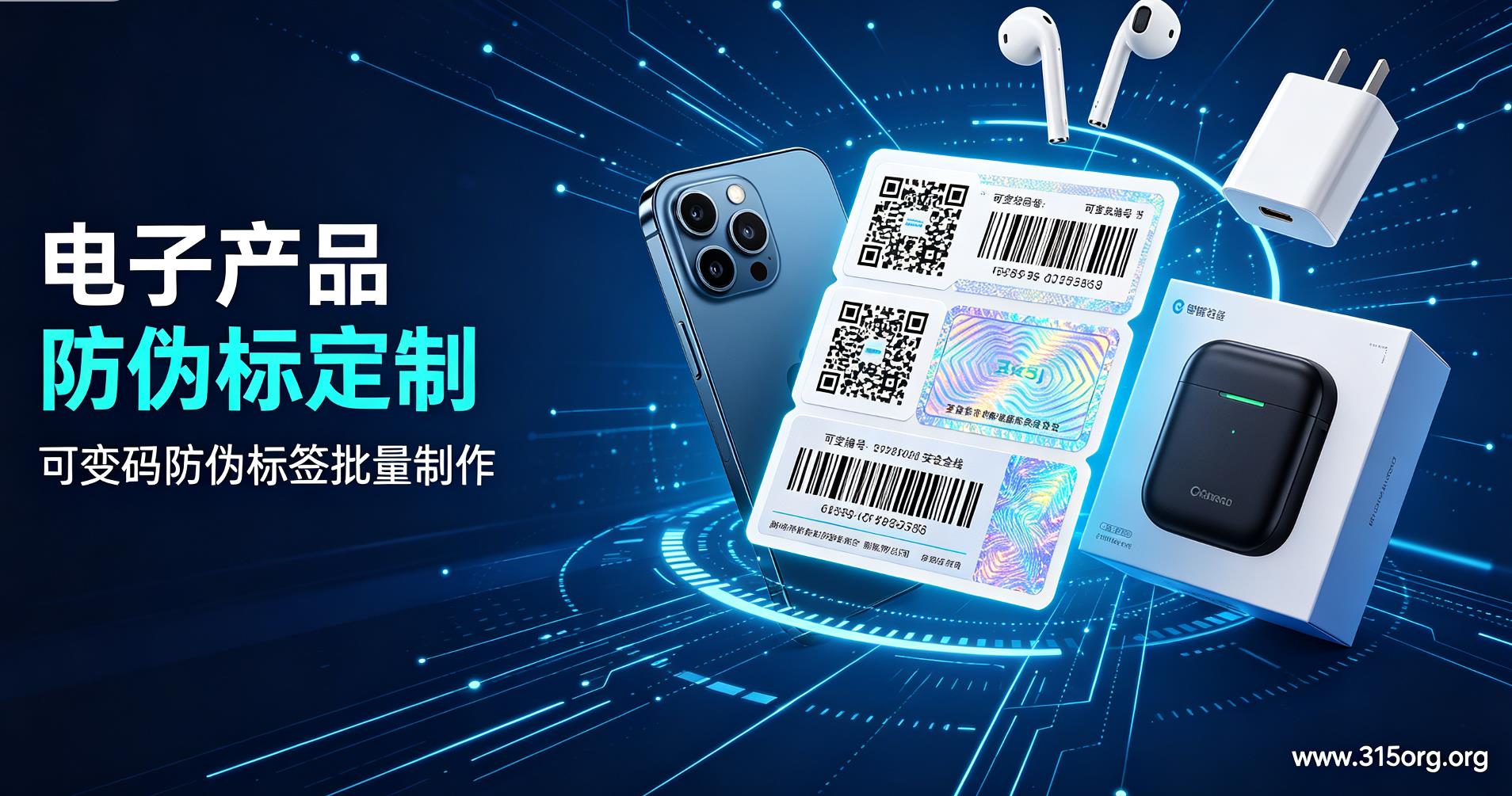 电子产品防伪标定制，可变码防伪标签批量制作