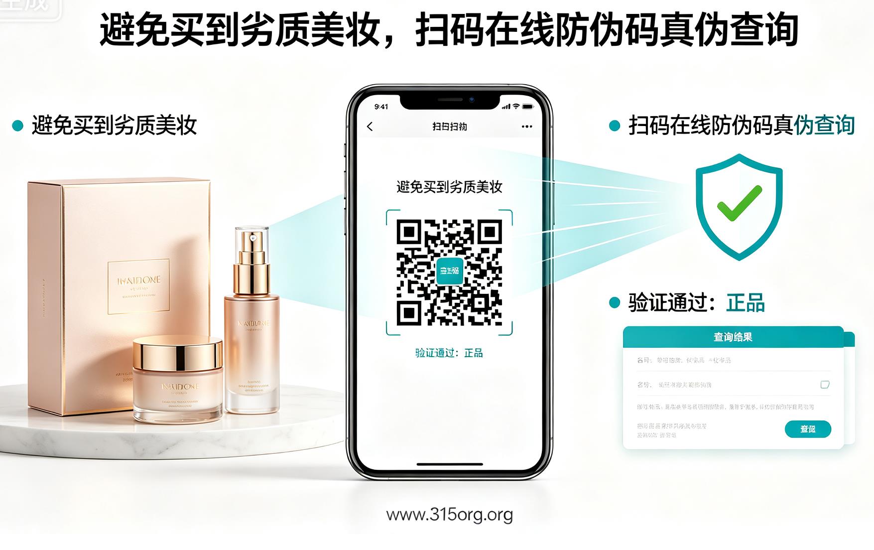 避免买到劣质美妆,扫码在线防伪码真伪查询 避免买到劣质美妆,扫码在线防伪码真伪查询