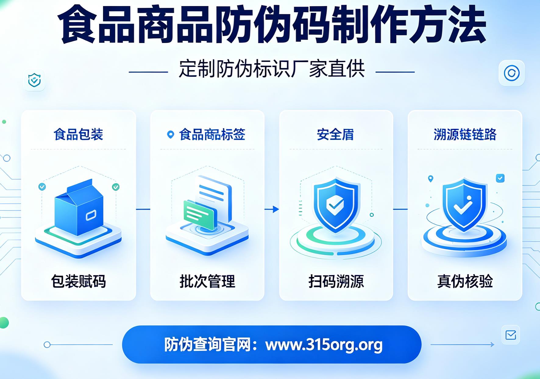 食品商品防伪码制作方法，定制防伪标识厂家直供