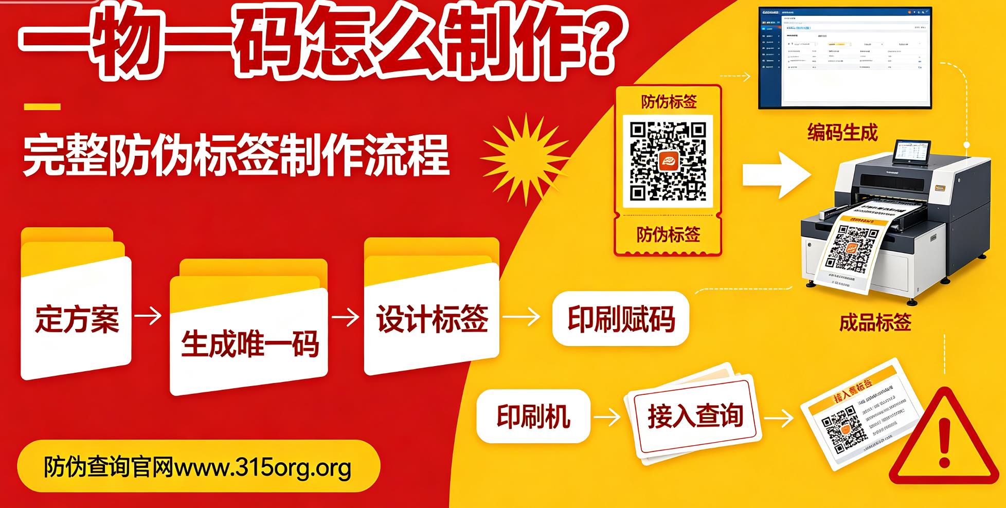 一物一码怎么制作？完整防伪标签制作流程