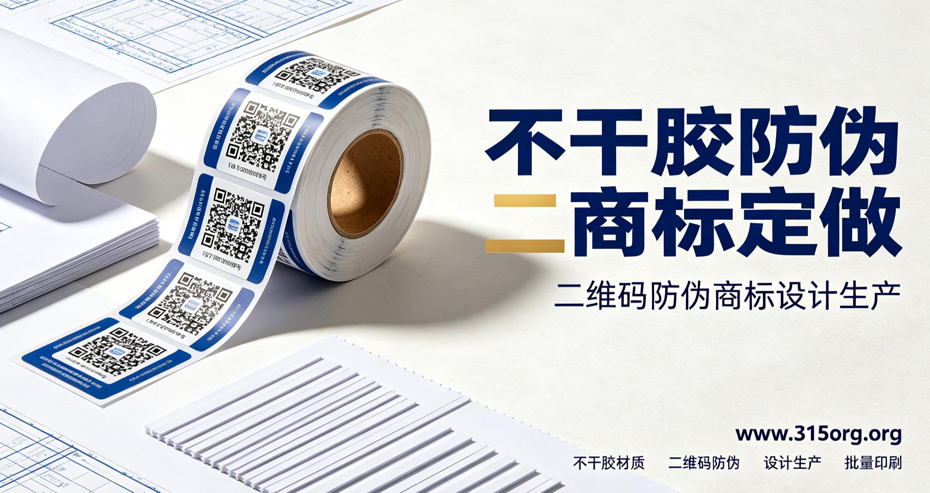 不干胶防伪商标定做，二维码防伪商标设计生产