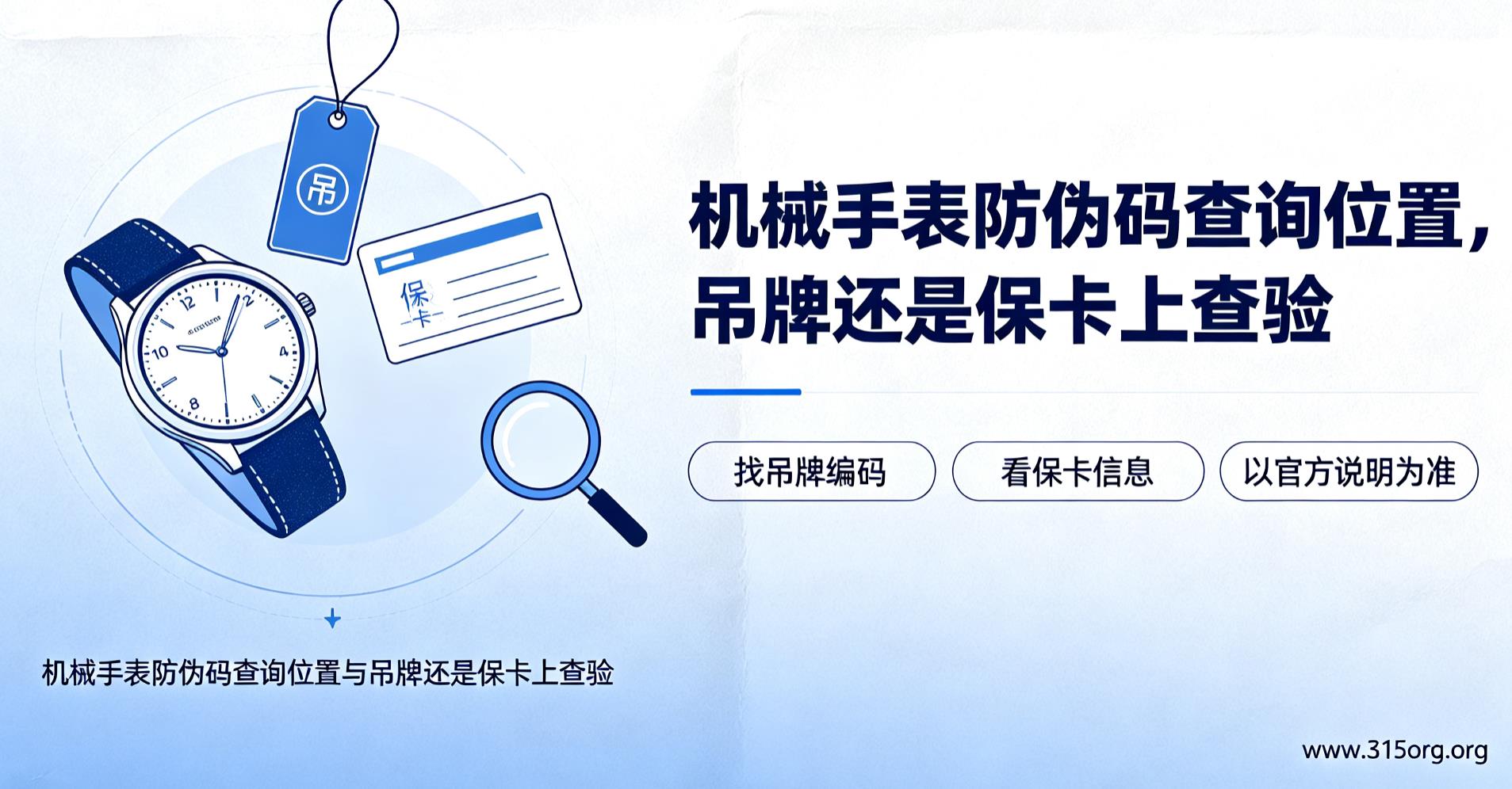 机械手表防伪码查询位置,吊牌还是保卡上查验 机械手表防伪码查询位置,吊牌还是保卡上查验