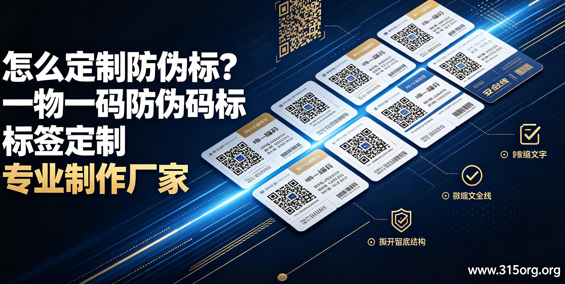 怎么定制防伪标？一物一码防伪码标签定制专业制作厂家