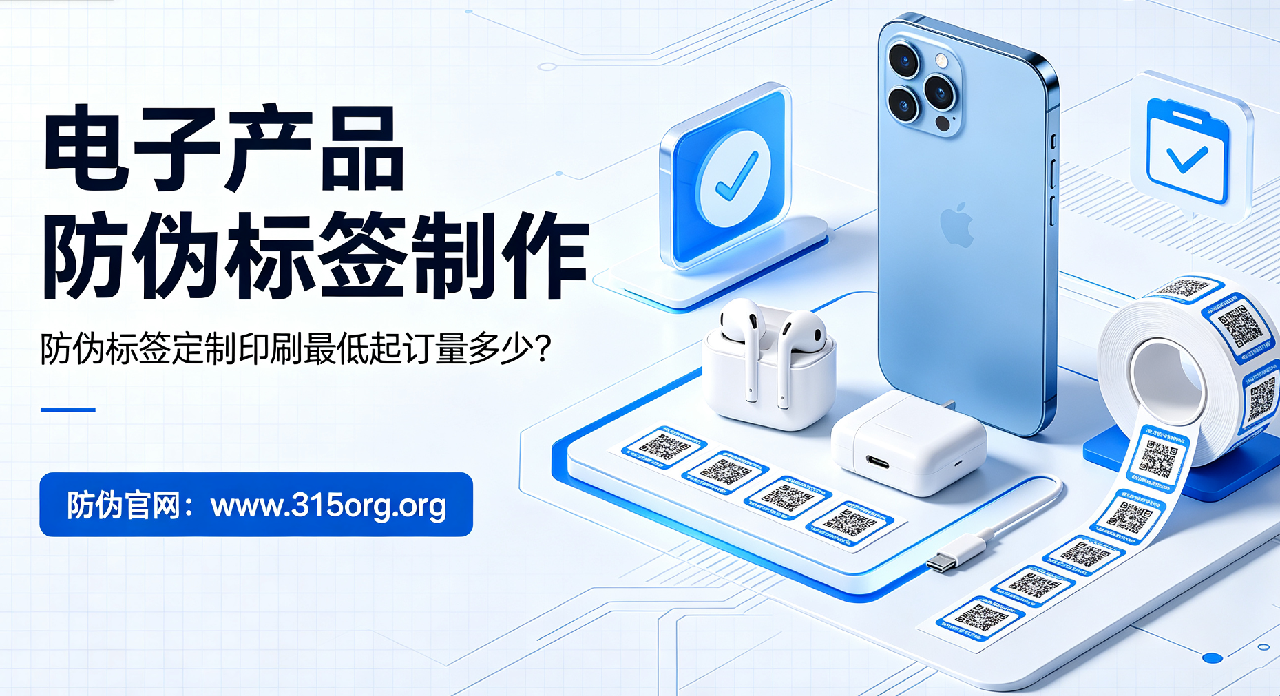 电子产品防伪标签制作，防伪标签定制印刷、低起订量多少？