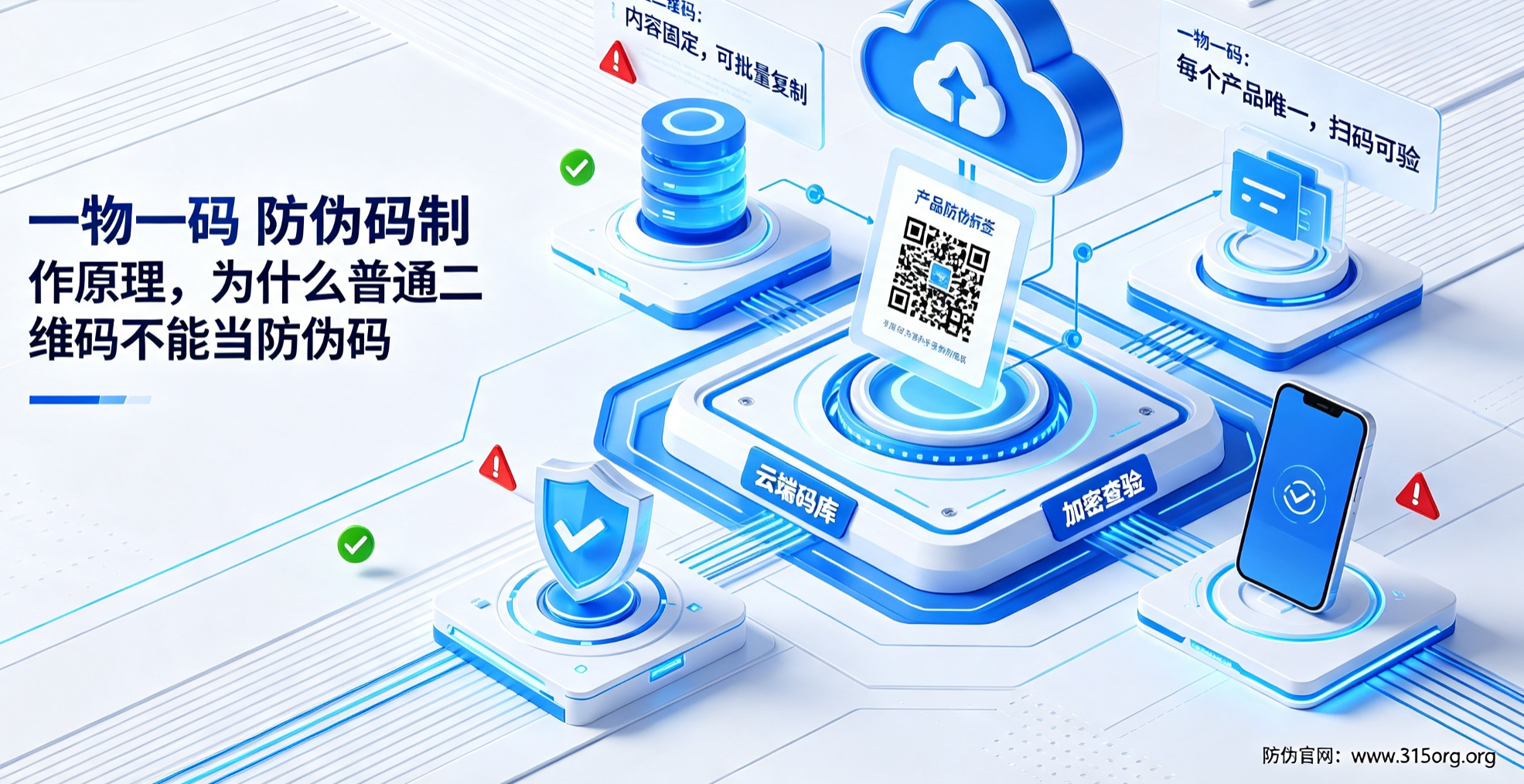 一物一码防伪码制作原理，为什么普通二维码不能当防伪码