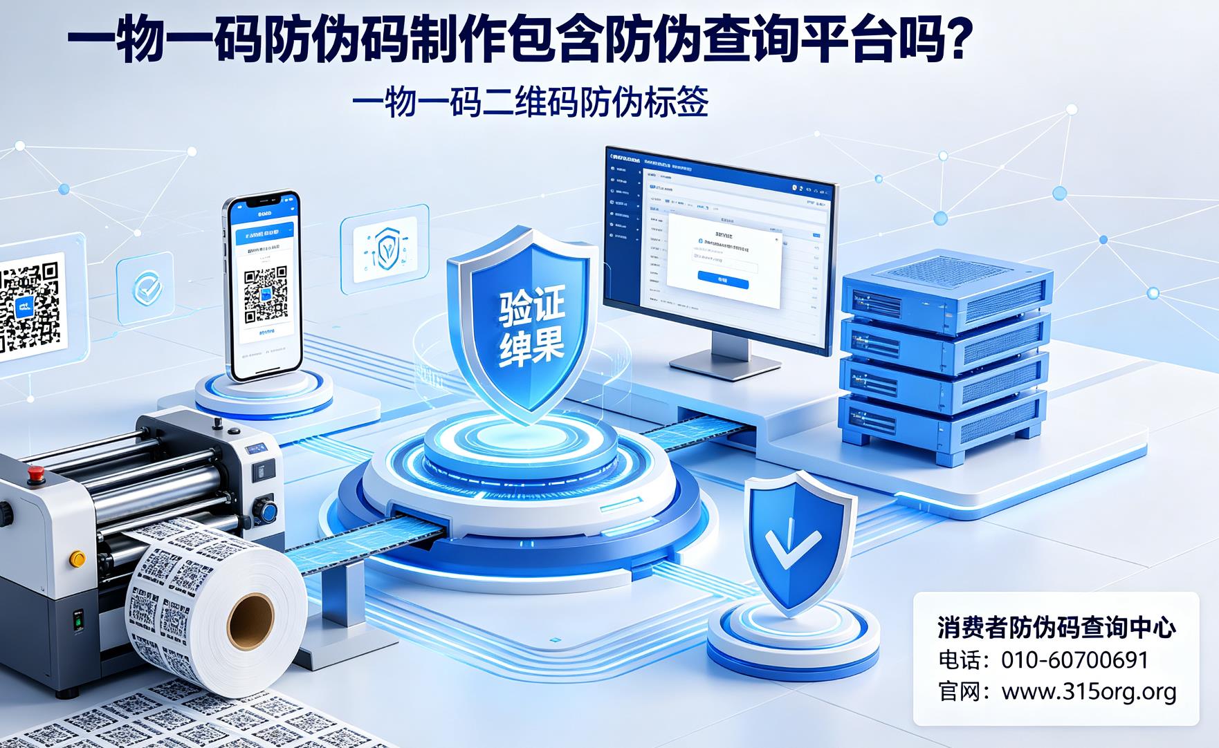 一物一码防伪码制作包含防伪查询平台吗？一物一码二维码防伪标签
