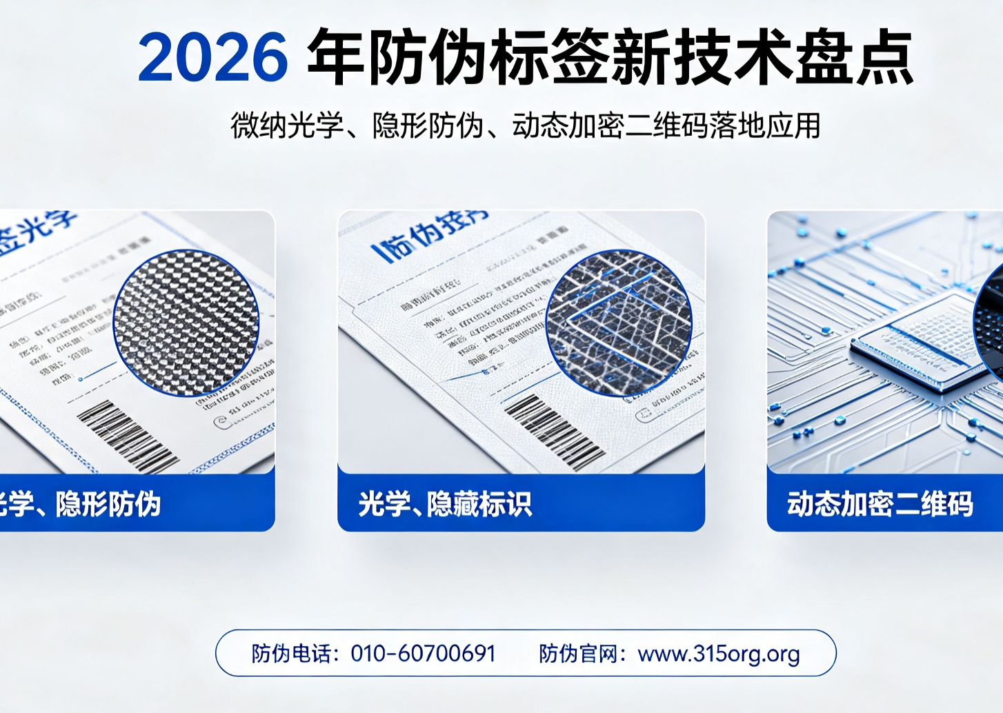 2026 年防伪标签新技术盘点:微纳光学、隐形防伪、动态加密二维码落地应用 2026 年防伪标签新技术盘点:微纳光学、隐形防伪、动态加密二维码落地应用