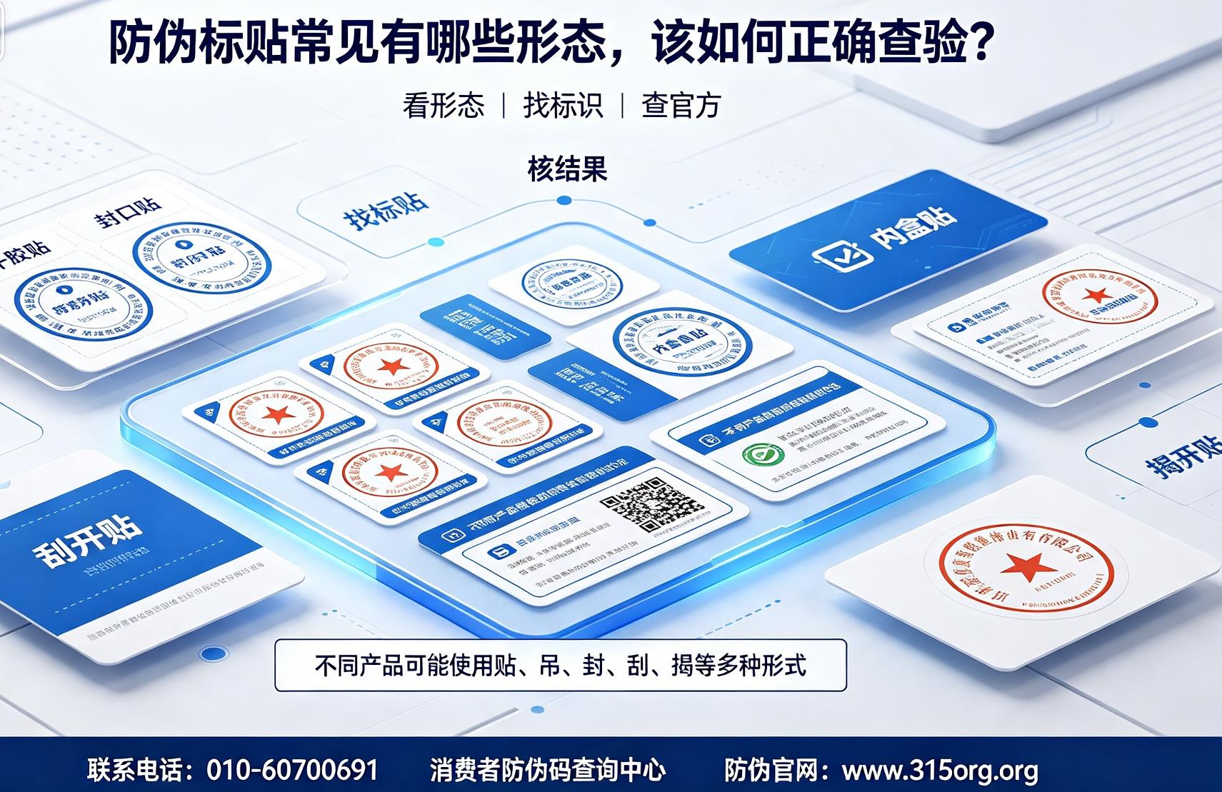 防伪标贴常见有哪些形态,该如何正确防伪码查验? 防伪标贴常见有哪些形态,该如何正确防伪码查验?