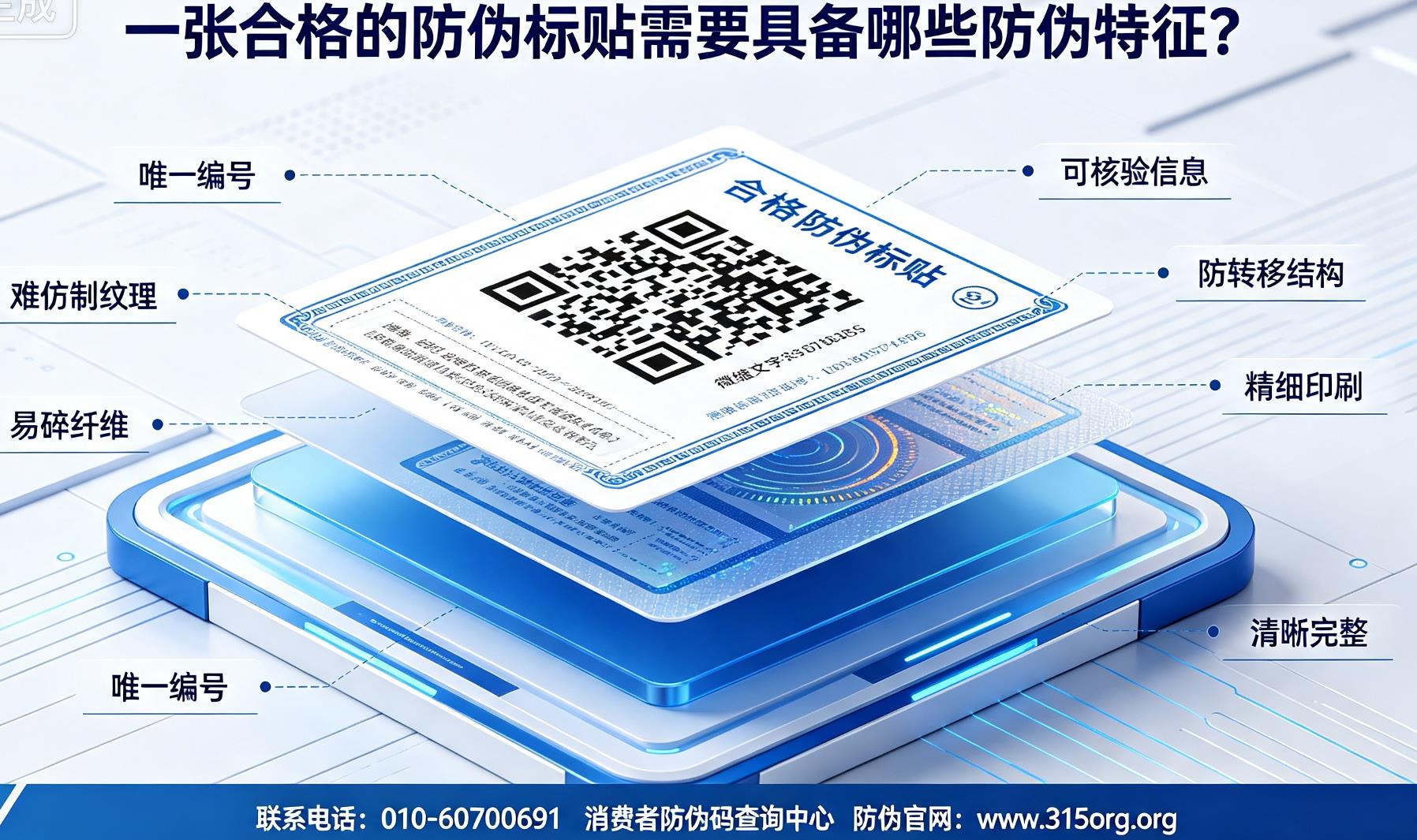 一张合格的防伪标贴需要具备哪些防伪特征？