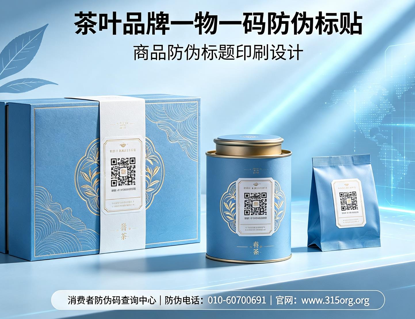 茶叶品牌一物一码防伪标贴，商品防伪标贴印刷设计公司