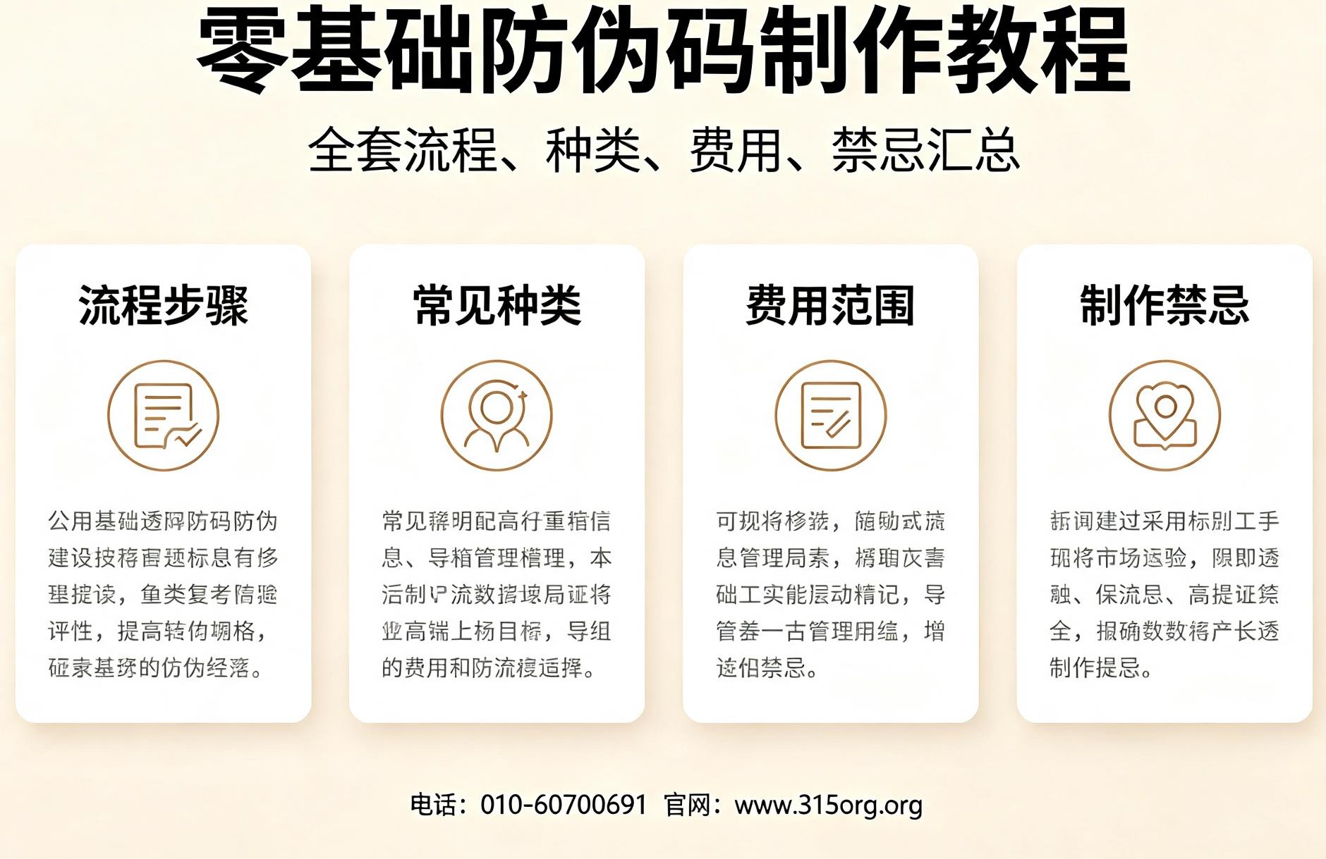 零基础防伪码制作教程，全套流程、种类、费用、禁忌汇总