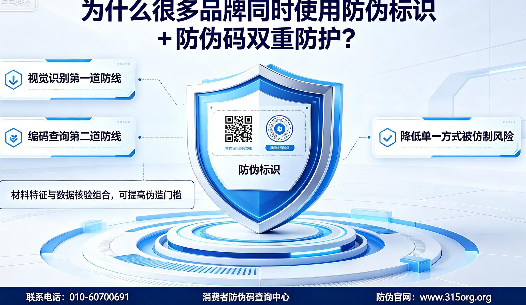 为什么很多品牌同时使用防伪标识 + 防伪码双重防护？