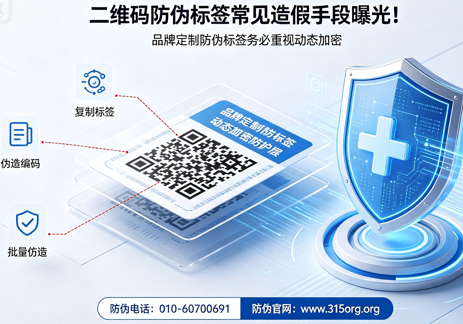 二维码防伪标签常见造假手段曝光！品牌定制防伪标签务必重视动态加密