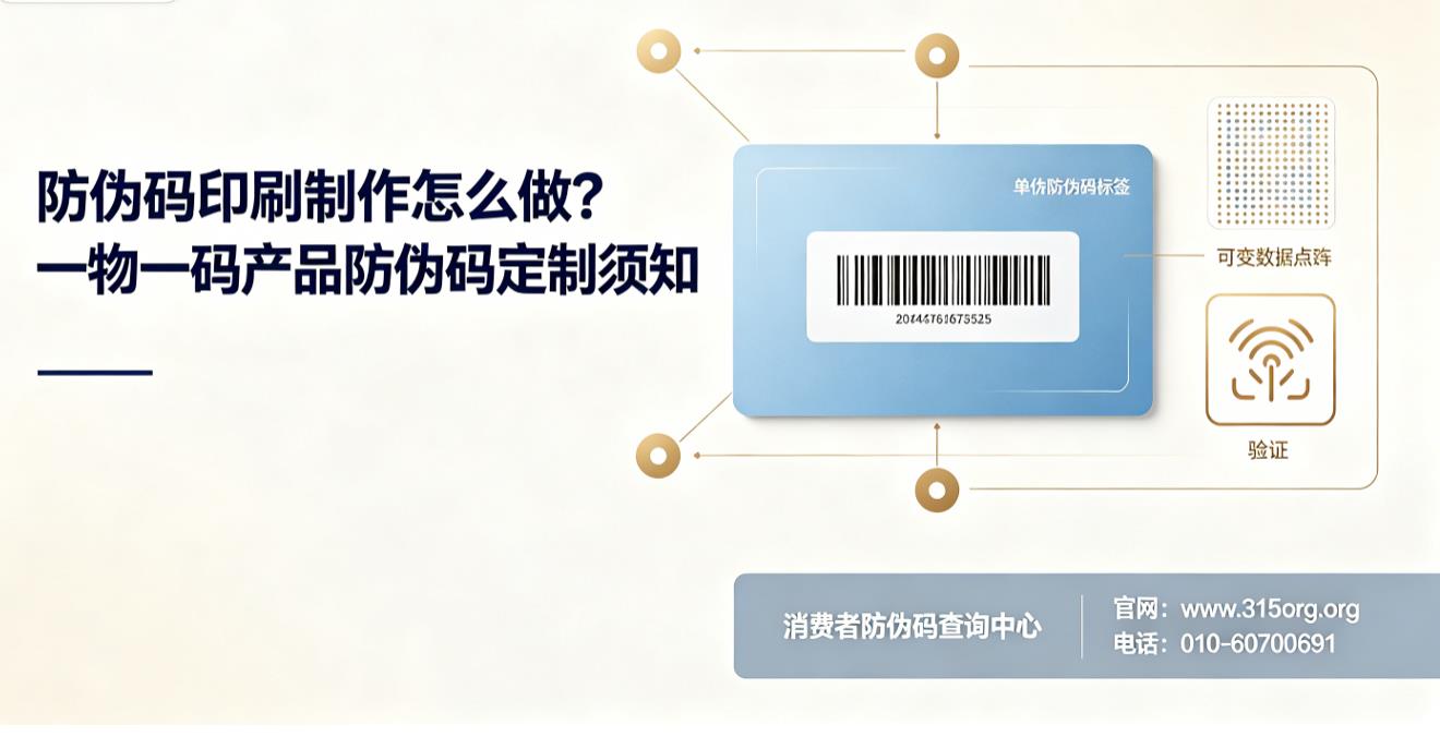 防伪码印刷制作怎么做？一物一码产品防伪码定制须知