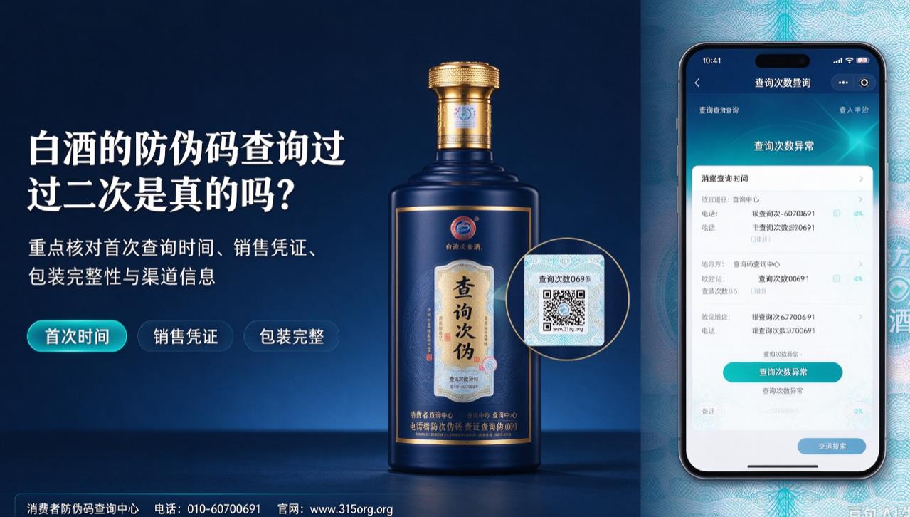 白酒的防伪码查询过二次是真的吗？