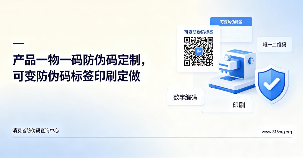 产品一物一码防伪码定制，可变防伪码标签印刷定做