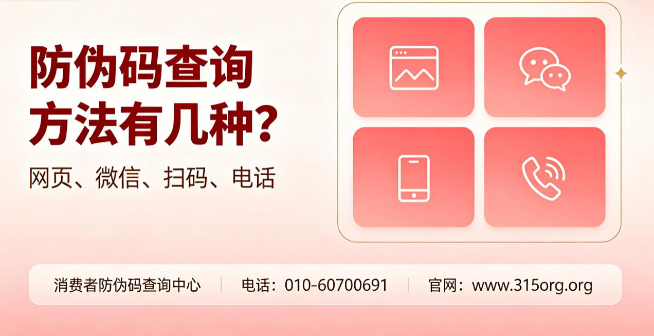 防伪码查询方法有几种?网页、微信、扫码、电话 防伪码查询方法有几种?网页、微信、扫码、电话