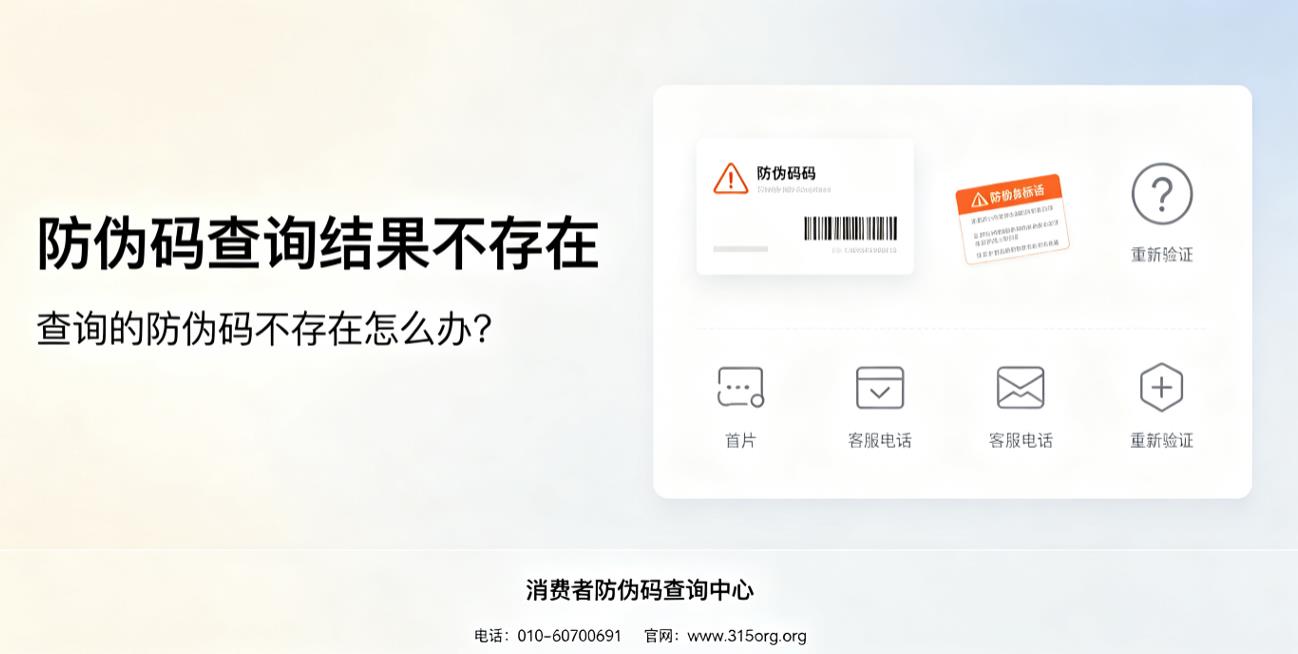 防伪码查询结果不存在，查询的防伪码不存在怎么办？