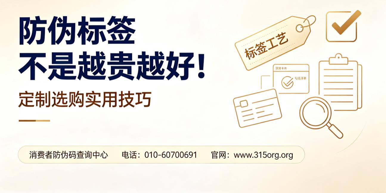 防伪标签不是越贵越好！定制防伪标签选购实用技巧