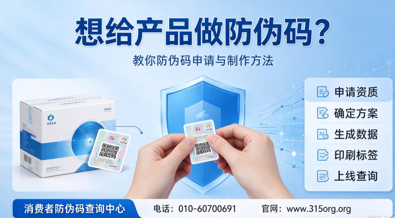 想给产品做防伪码？教你防伪码申请与制作方法