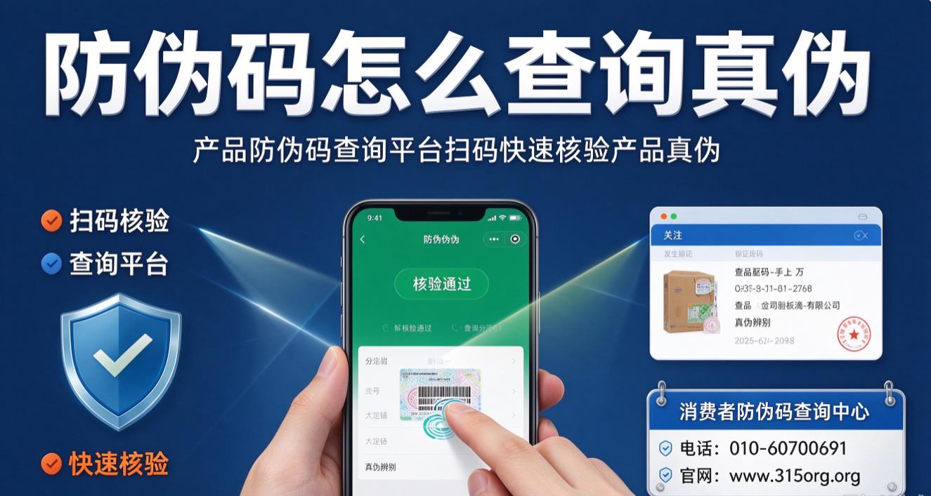 防伪码怎么查询真伪，产品防伪码查询平台扫码快速核验产品真伪