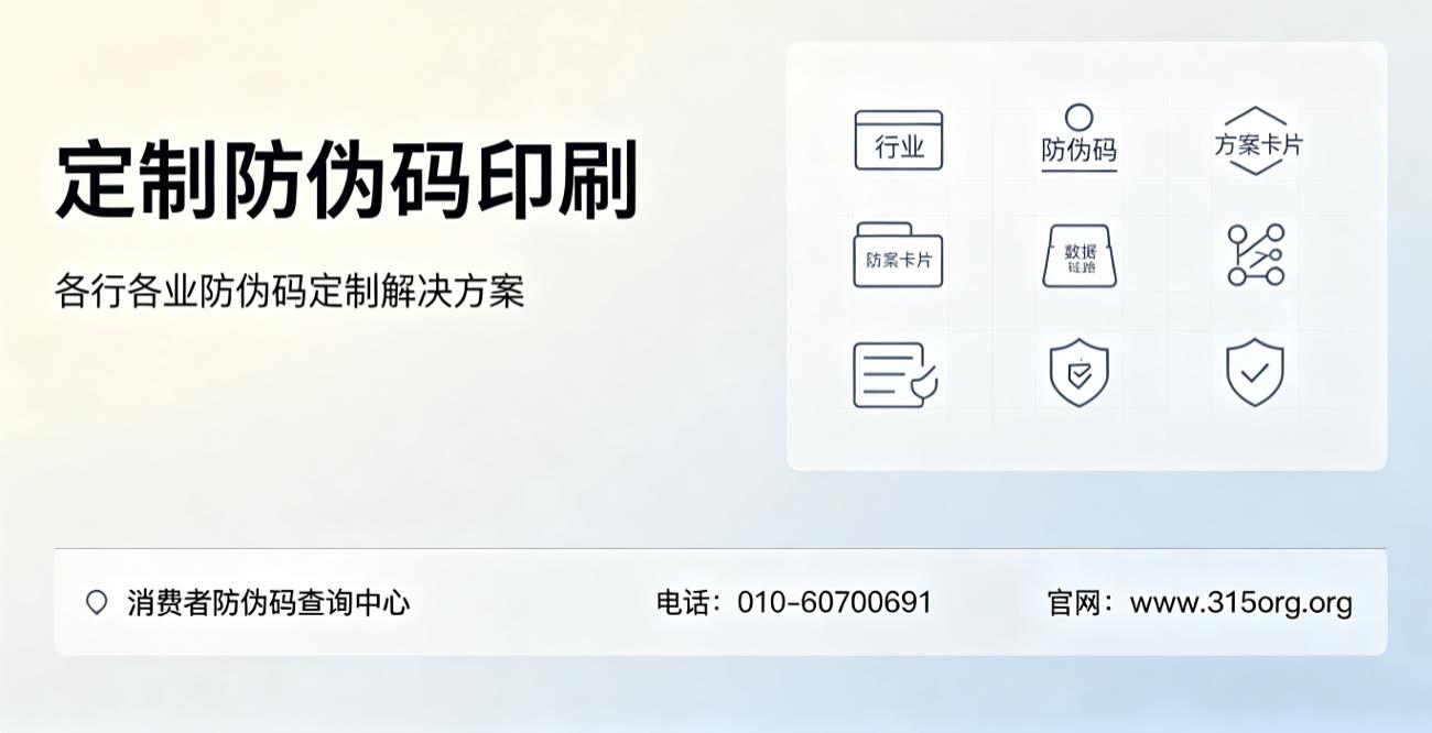 定制防伪码印刷，各行各业防伪码定制解决方案