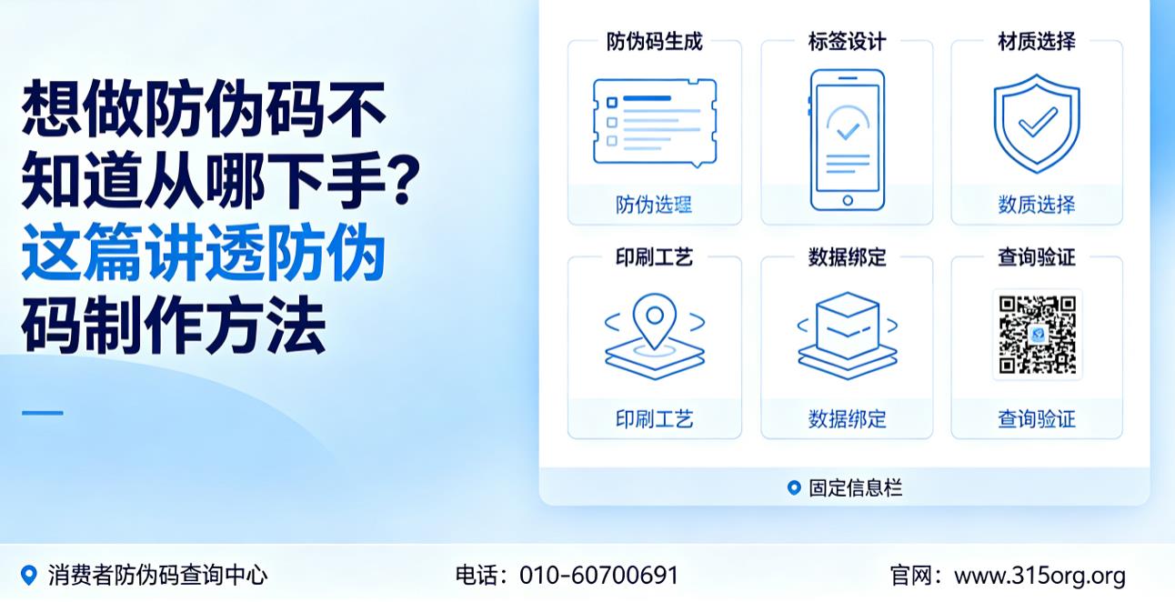 想做防伪码不知道从哪下手？这篇讲透防伪码制作方法