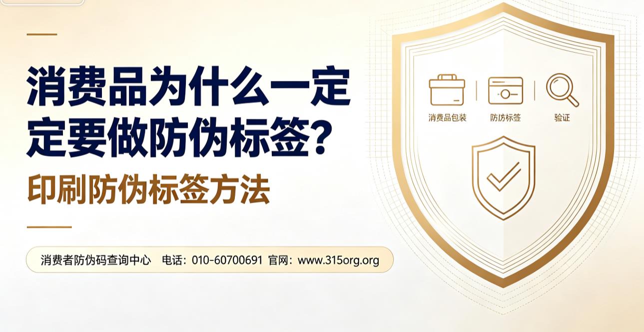 消费品为什么一定要做防伪标签?印刷防伪标签方法 消费品为什么一定要做防伪标签?印刷防伪标签方法
