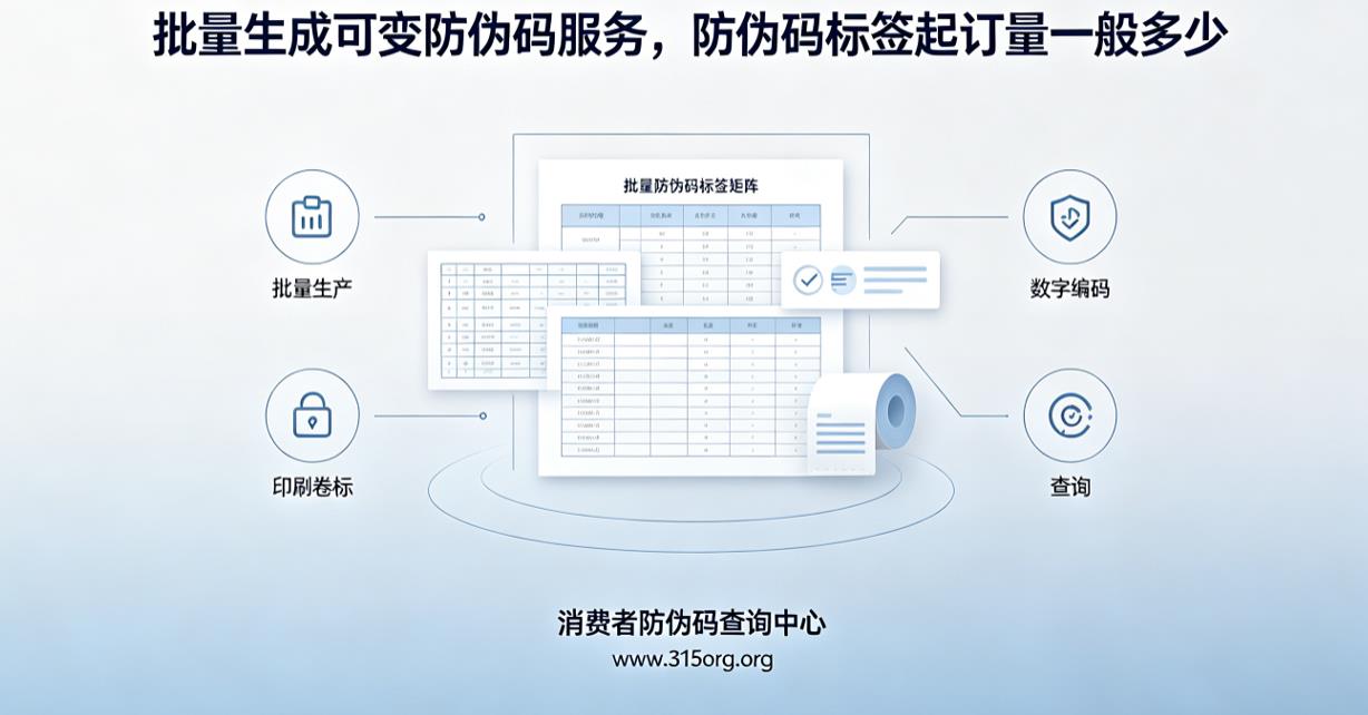 批量生成可变防伪码服务，防伪码标签起订量一般多少
