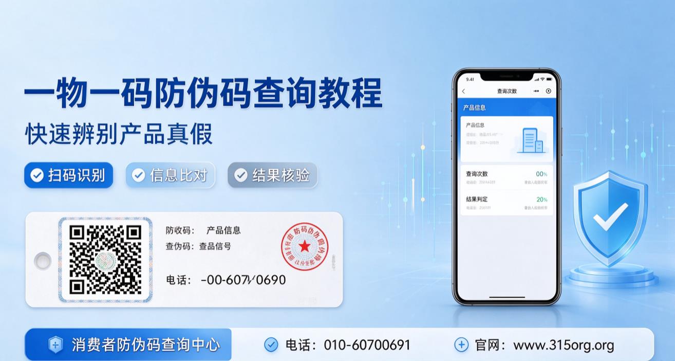 一物一码防伪码查询教程，快速辨别产品真假